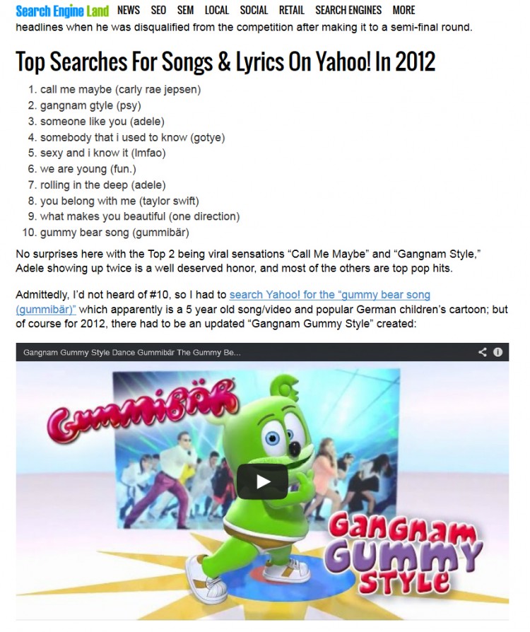 The Gummy Bear Lyrics Song - Long English Version Children's Popular song 